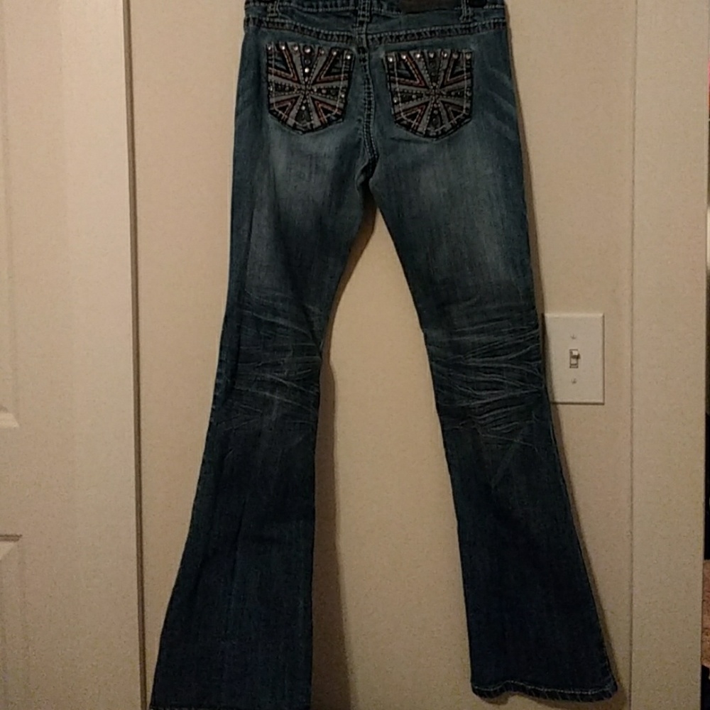 Jeans with Decorative Pockets